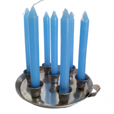 Castiçal Sete Velas em Alumínio