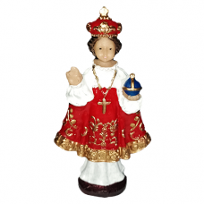 Menino Jesus de Praga em resina 13 cm