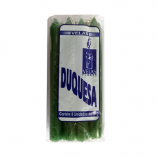 Vela  Verde 18g  - 8 unidades