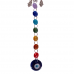 Mão de Fátima com olho grego e 7 pedras dos Chakras