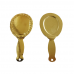 Espelho em metal dourado ou prateado 8 cm