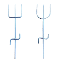 Garfo Tridente Exu e Pomba Gira 15 cm