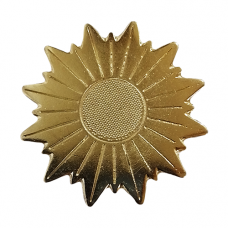 Sol de metal dourado