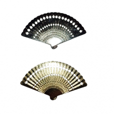 Leque em Metal Dourado ou Prateado