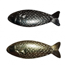 Peixe em metal Dourado ou Prateado da Oxum